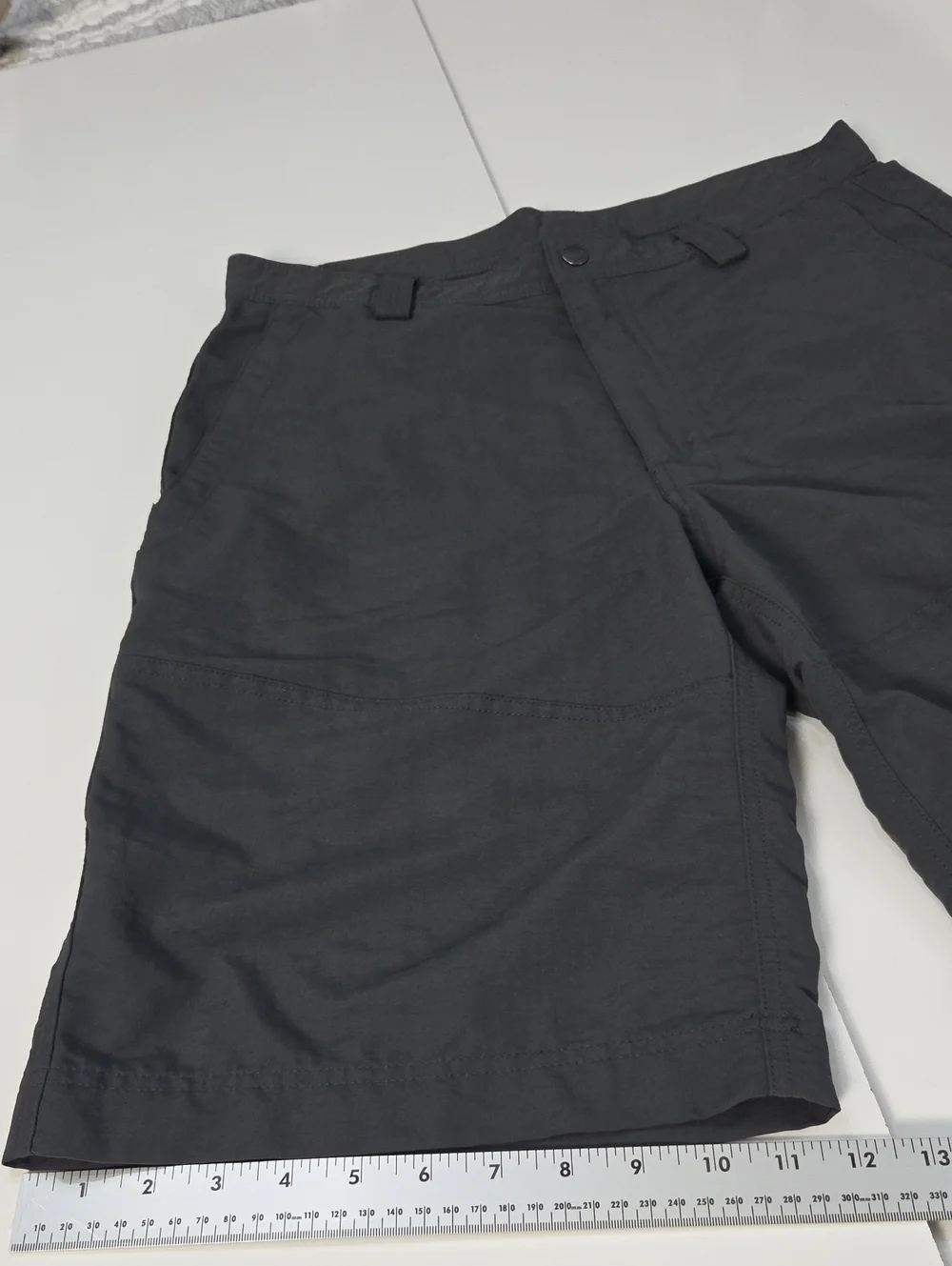 The North Face Charcoal Gray Men's Flat-Front Outdoor Shorts